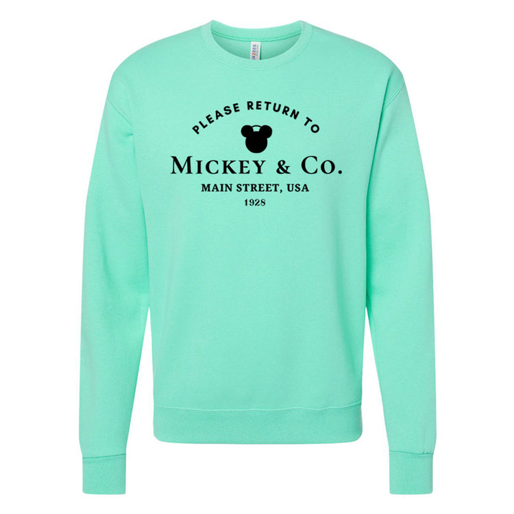'Return To Mickey & Co.' Crewneck Sweatshirt