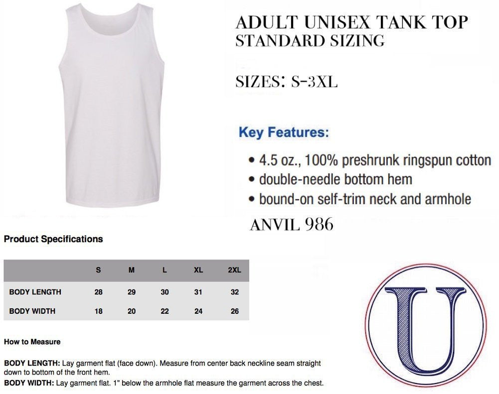 United Premium Tank Top- White Anvil