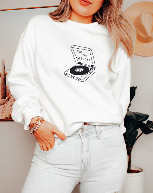 For The Record Crewneck Sweatshirt