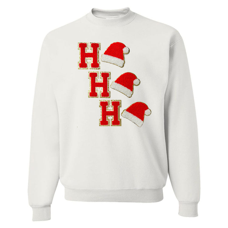 Ho Ho Ho Santa Letter Patch Crewneck Sweatshirt