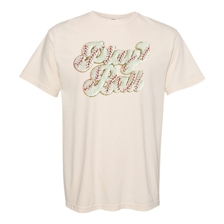 Play Ball Letter Patch T-Shirt