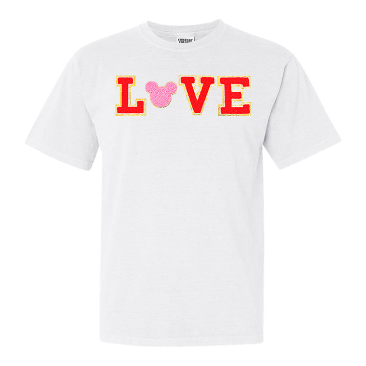 Mickey Love Letter Patch Comfort Colors T-Shirt