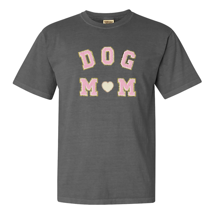 Dog Mom Letter Patch Comfort Colors T-Shirt