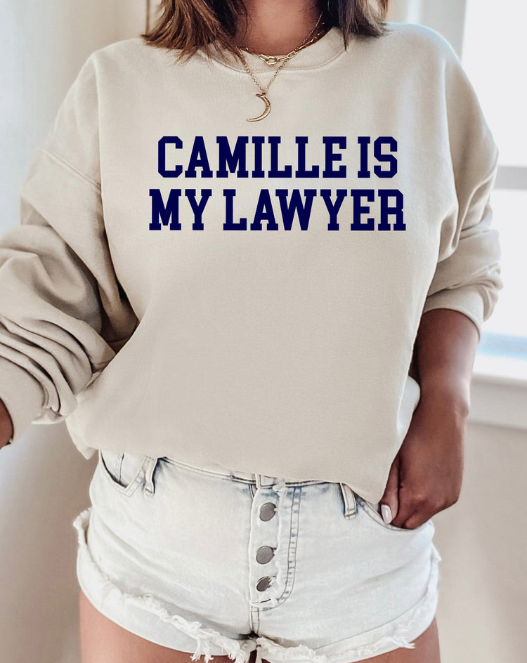 Camille Is My Lawyer Crewneck Sweatshirt