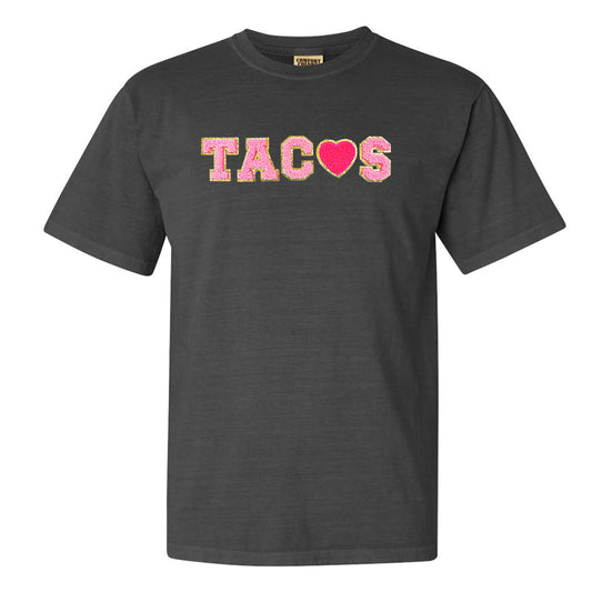 Tacos Letter Patch Comfort Colors T-Shirt