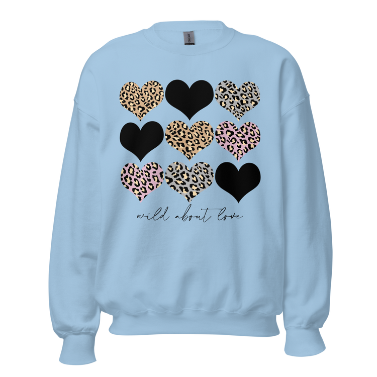 Leopard Print 'Wild About Love' Sweatshirt
