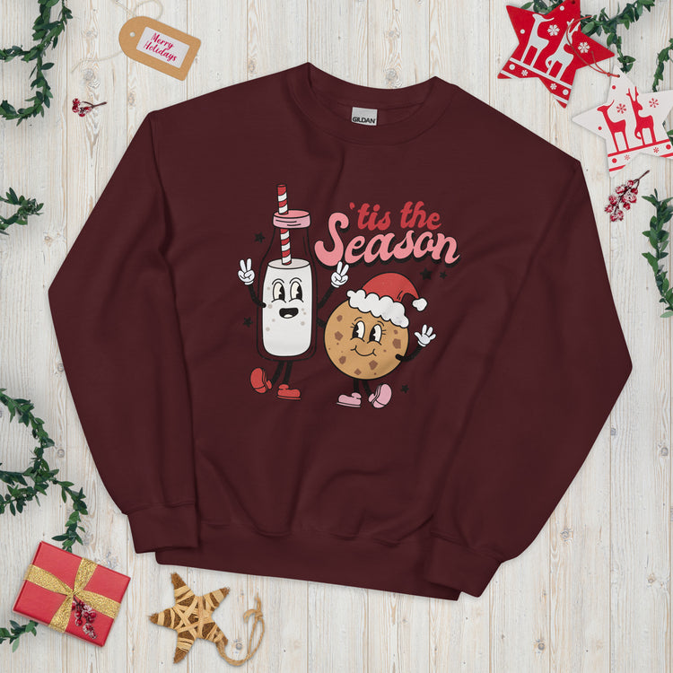 'Tis The Season 'Milk & Cookies' Crewneck Sweatshirt