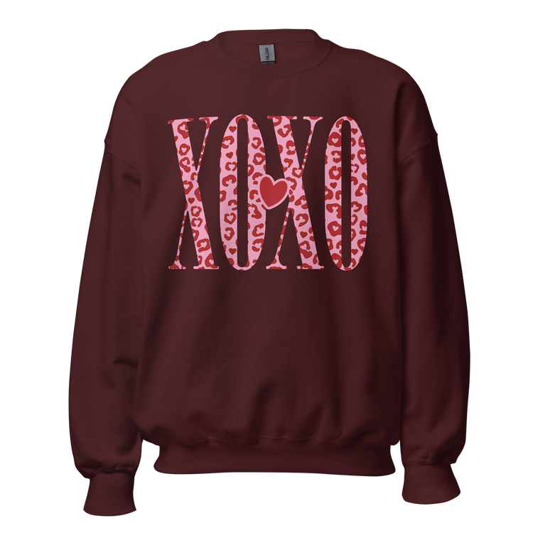 Leopard XOXO Crewneck Sweatshirt