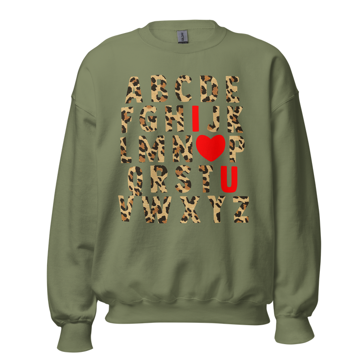 Teacher 'ABC Leopard Love' Sweatshirt