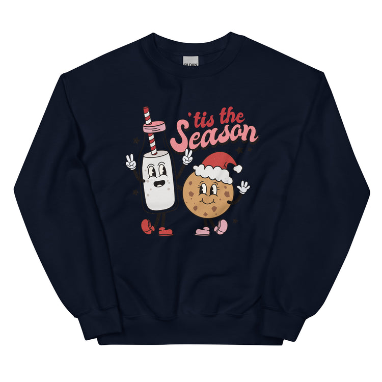 'Tis The Season 'Milk & Cookies' Crewneck Sweatshirt