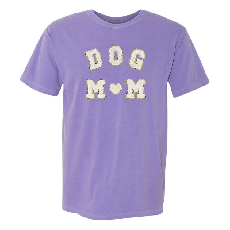 Dog Mom Letter Patch Comfort Colors T-Shirt